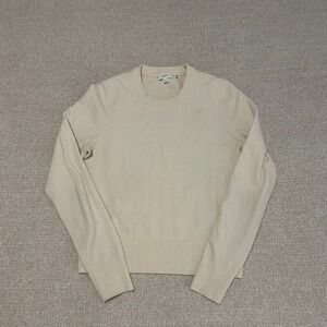 A.L.C Women's Lucas Cotton Crewneck size Medium in Ivory